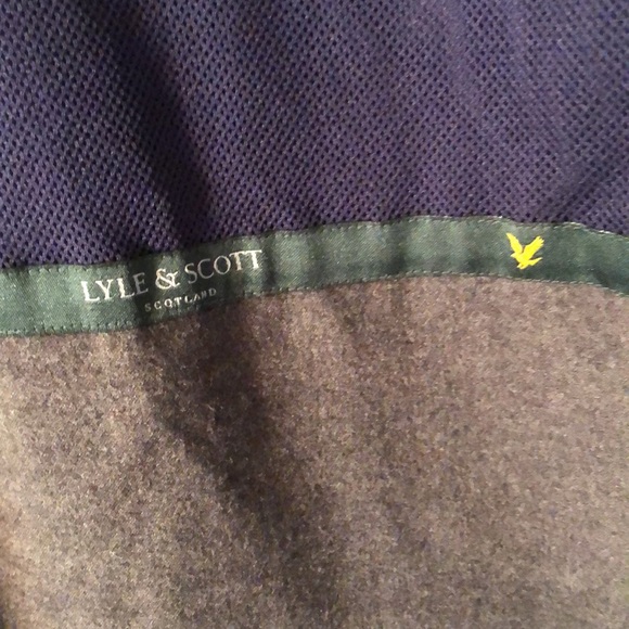 Men’s fall blue Lyle & scott Scotland hooded zip up jacket - Picture 10 of 15